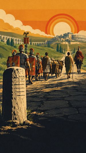 Chapter art from Herald: All Roads Lead to Rome, from the story Augustus and the Roman Peace.