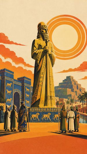 Arte do Herald para o capítulo A fornalha ardente, da história Daniel.