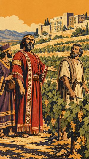 Chapter art from Herald: Naboth’s Vineyard, from the story Elijah.