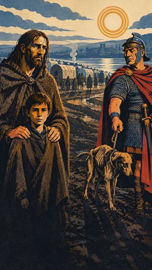 Arte do Herald para o capítulo Os godos à porta, da história A queda de Roma.