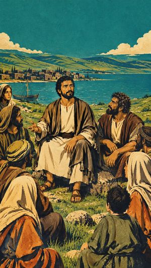 Chapter art from Herald: The Sermon on the Mount, from the story Fishers of Men.