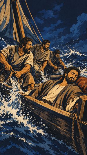 Chapter art from Herald: Wind, Waves and Bread, from the story Fishers of Men.