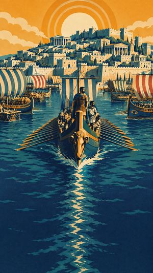 Chapter art from Herald: Two Powers, One Sea, from the story Hannibal at the Gates.