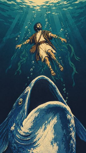 Chapter art from Herald: Inside the Fish, from the story Jonah.