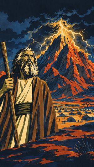 Chapter art from Herald: The Mountain and the Calf, from the story Moses.