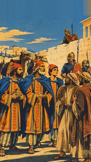 Chapter art from Herald: The Star in the East, from the story The Nativity.