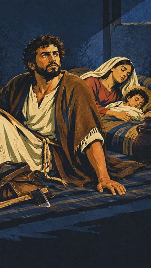 Chapter art from Herald: Flight into Egypt, from the story The Nativity.