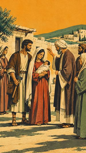 Chapter art from Herald: The Boy in the Temple, from the story The Nativity.