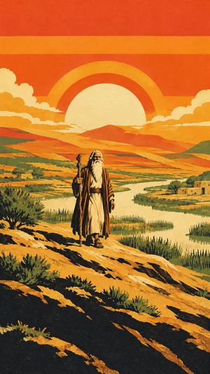 Arte do Herald para o capítulo Antes do Dilúvio, da história Noé.