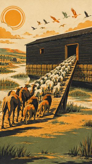 Arte do Herald para o capítulo As fontes do abismo, da história Noé.