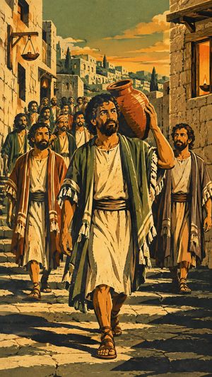 Chapter art from Herald: The Last Supper, from the story The Passion.