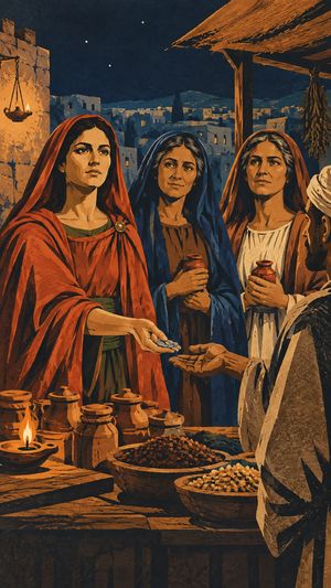 Chapter art from Herald: The First Day of the Week, from the story The Empty Tomb.