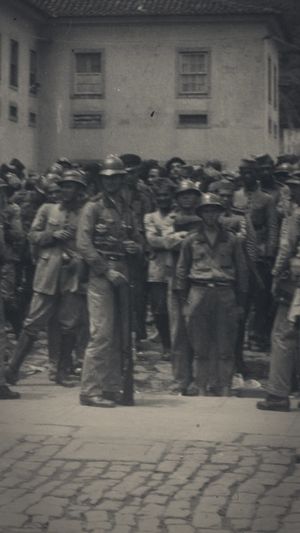 Arte do Herald para o capítulo O Estado Novo, da história Getúlio Vargas.
